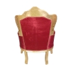  Red baroque armchair Madrid - royal baroque armchairs - 
