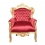 Red baroque armchair Madrid