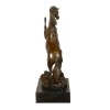 Bronzová socha vzpínajícího se koně - jezdecké a zvířecí sochy - 