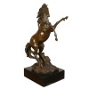 Bronzen Beeld van een steigerend paard - en- Beelden -, dier-en paardensport - 