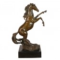 Bronze-Statue af en spankulerende hest - Statuer, dyr, og hestesport - 