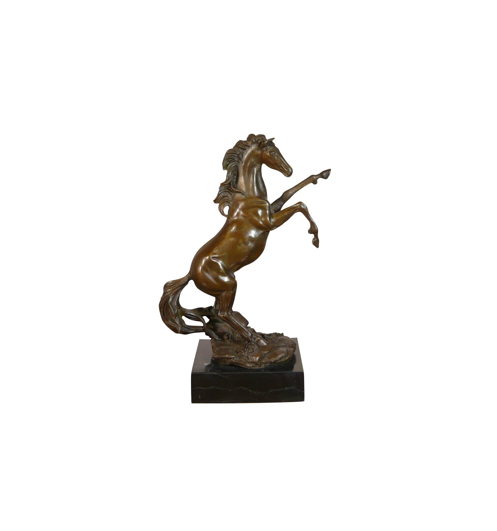 koolhydraat Toezicht houden vasteland Bronzen standbeeld van een opgezette paard-bronzen paard-bronzen sculptuur