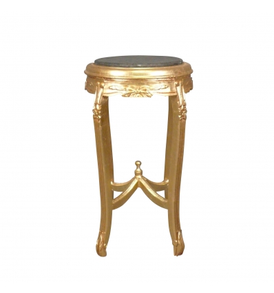 Pedestal-barokowy w złocone drewno - 