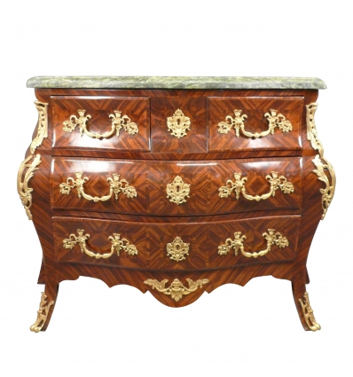  Commodes Louis XV tombeau en palissandre