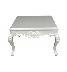Hopeinen barokki sohva pöytä