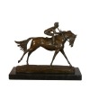 Szobor bronz a Jockey - lovas szobrok - 