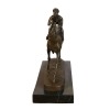 Staty i brons Jockey - equestrian skulpturer - 