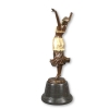 Skulptur i brons art deco - dansare - statyetter av dekoration - 