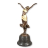 Socha v bronzové ve stylu art deco - tanečnice - sošky, dekorace - 