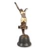 Skulptur i brons art deco - dansare - statyetter av dekoration - 