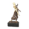 Statue en bronze orientaliste d'une danseuse orientale - Figurine bronze