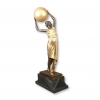 Sculpture bronze art déco - La danseuse à la balle