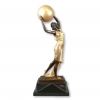 Sculpture en bronze art déco - La danseuse à la balle