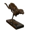 Posąg z brązu - gepard - Rzeźby - 