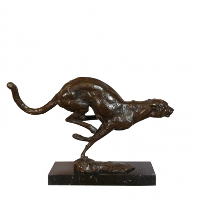 Bronzestatue - Der Gepard - Skulptur
