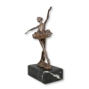 Staty i brons av unga dansare - skulptur på två patina - 