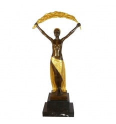 Bronze-Skulptur Art Deco