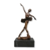 Staty i brons av unga dansare - skulptur på två patina - 