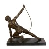 Le Bendeur - Sculpture art déco en bronze signature Roncourt - 