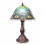 Tiffany tafellamp lamp "Peacock" kap