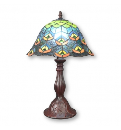 Pavone di lampada Tiffany