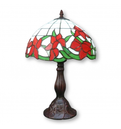Tiffany lamp with tulips
