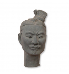 Kopf des chinesischen Kriegers Xian in Terrakotta