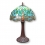 Tiffany bordlampe lampe grønne guldsmed