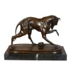 Bronzestatue eines Windhunds PJ Mene