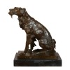 Spaniel jakt - brons staty djur - 