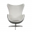 Bílá designová letec židle