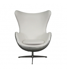 Bílá designová letec židle