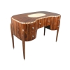Art deco desk on rosewood and parchment