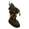 Bronzestatue eines Wikinger-Kriegers auf seinem Pferd - 