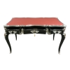 Czarno-srebrne barokowe biurko