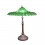 Green tiffany table lamp lotus