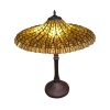 Tiffany Lotus yellow lamp
