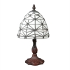 Lampe Tiffany style art déco blanche