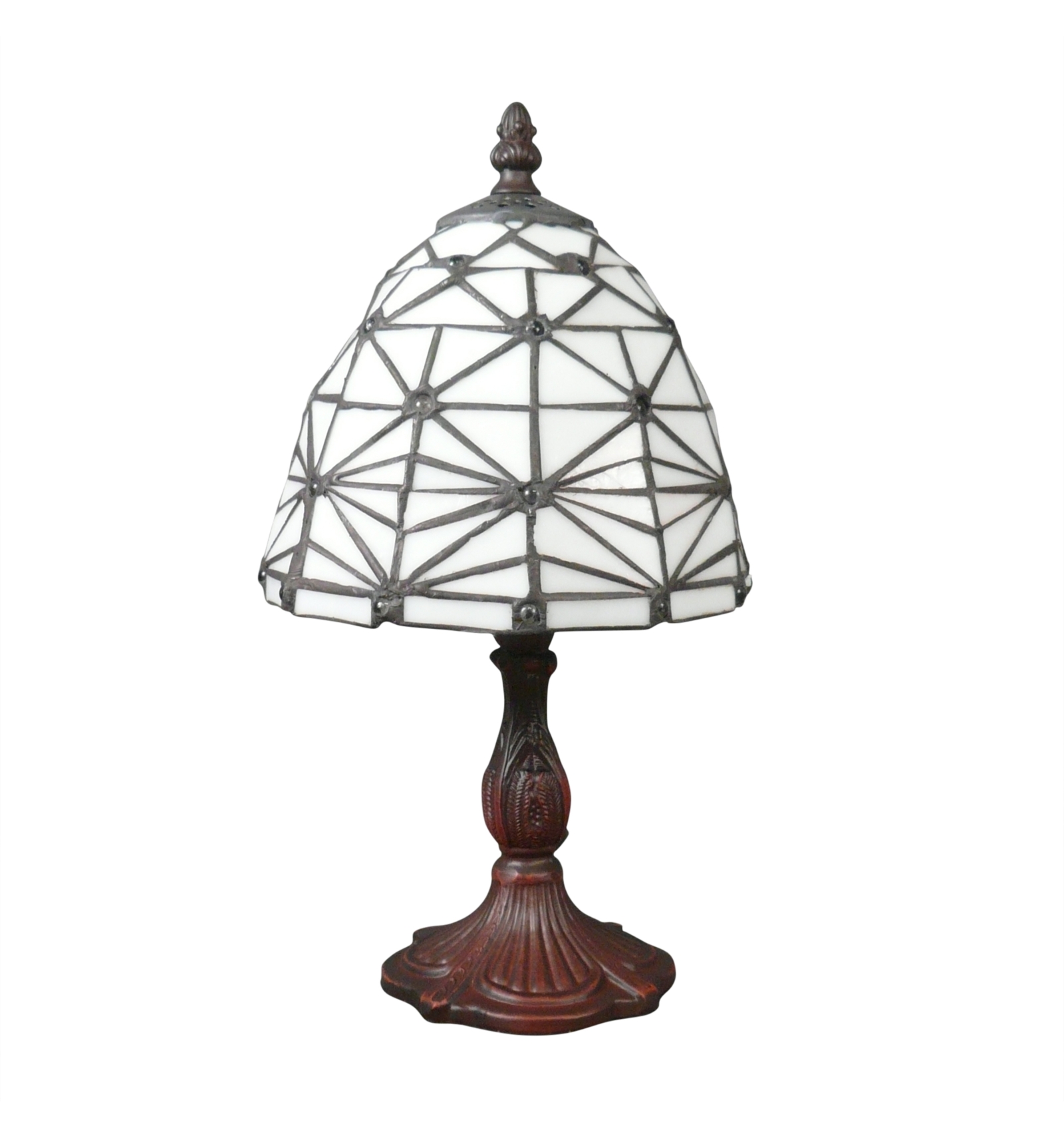 Fordampe jeg er enig Opmærksom Tiffany bordlampe lampe hvid art deco - Tiffany lamper