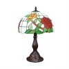 Tiffany lamp with rose