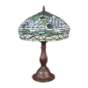 Lámpara de mesa Tiffany "Peacock"