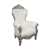 Fauteuil barok zilveren model troon - rococo Meubilair - 
