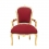 Louis XV Viininpunainen tuoli