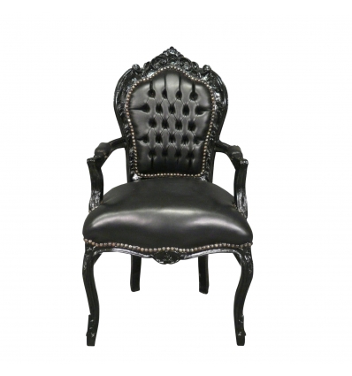 Черный барокко кресло