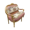 Vit och guld Ludvig XV soffa