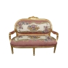 Wit en goud Louis XV sofa
