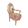 Cadeira Louis XVI de veludo preto
