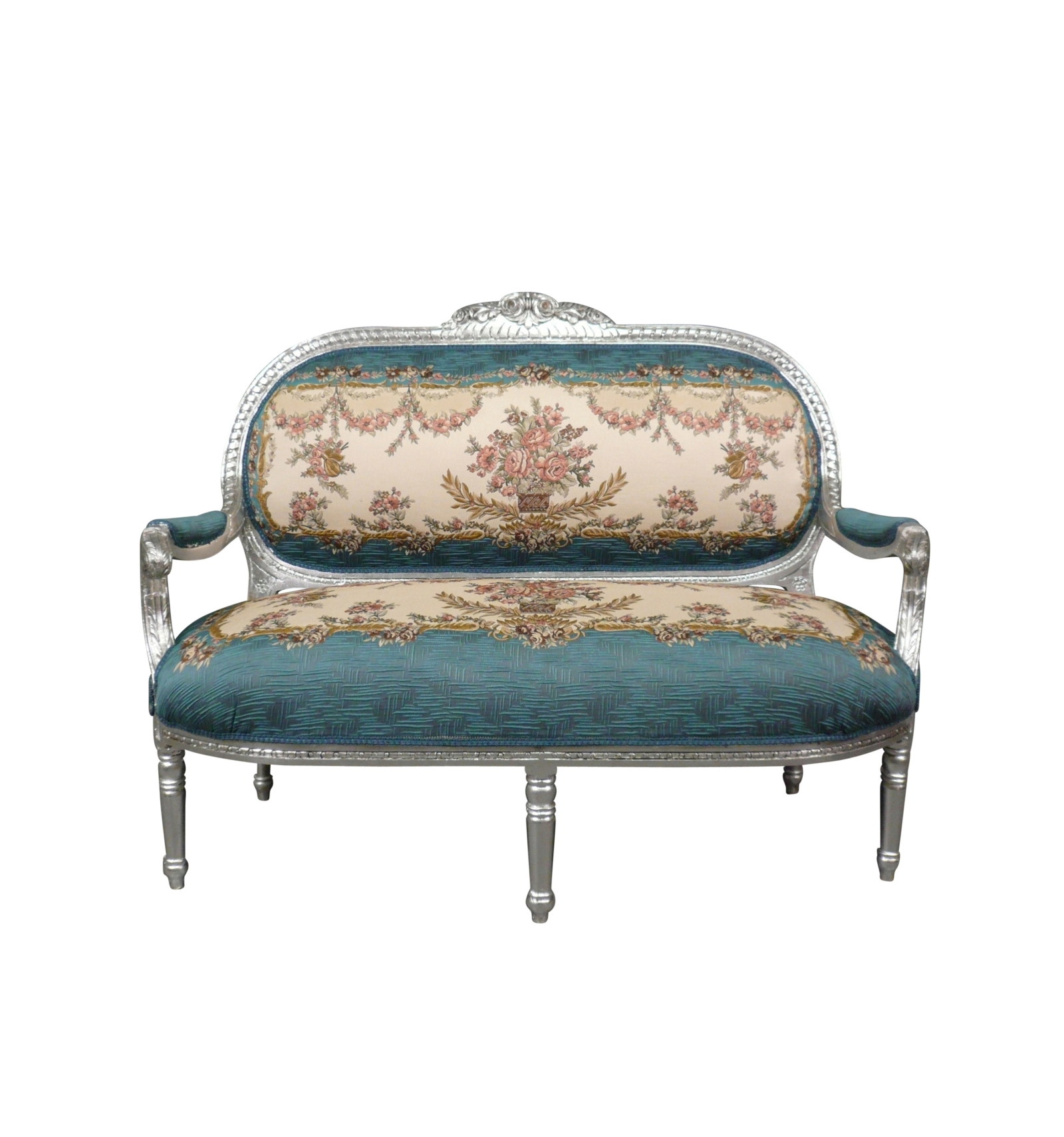 Louis XVI Royal Blue Sofa - Cheap Louis XVI Furniture