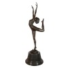 Statua in bronzo art deco ballerino con i serpenti - Mobili - 
