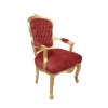 Барокко красный и Золотой Людовика XV кресло